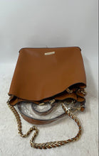 Load image into Gallery viewer, Aldo Womens Nalayna Brown Leather Detachable Crossbody Strap Bucket Handbag