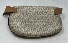 Load image into Gallery viewer, Michael Kors Womens Beige Brown Signature Print Adjustable Strap Belt Bag