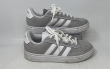 Load image into Gallery viewer, Adidas Womens Grand Court Alpha Gray White Suede Lace-Up Sneakers Shoes Size 8