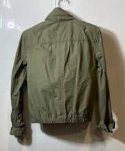 Load image into Gallery viewer, Banana Republic Womens Green Long Sleeve Full-Zip Military Jacket Size S