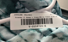 Load image into Gallery viewer, Forever 21 Womens Green White Tie Dye Long Sleeve Pullover Mini Dress Size 0X