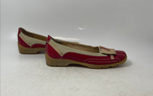 Load image into Gallery viewer, Linea Stretch By Walter Genuin Womens Red Tan Slip-On Loafer Shoes Size 13