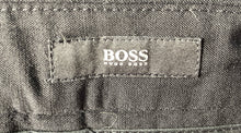 Load image into Gallery viewer, Hugo Boss Mens Black Flat Front Slash Pocket Straight Leg Dress Pants Size 32R