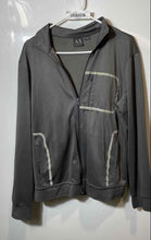Load image into Gallery viewer, Armani Exchange Mens Gray Long Sleeve Full-Zip Track Jacket Size Medium