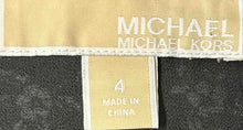 Load image into Gallery viewer, Michael Kors Womens Black White Floral Flared Hem Mini Skirt Size 4