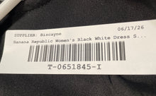 Load image into Gallery viewer, Banana Republic Womens Black White Round Neck Mini Dress Size Small