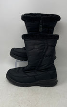 Load image into Gallery viewer, Kamik Womens Black Waterproof Faux Fur Trim Side Zip Snow Boots Size 10