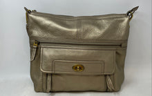Load image into Gallery viewer, Fossil Womens Y2K Gold Inner Pocket Detachable Adjustable Strap Shoulder Handbag