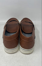 Load image into Gallery viewer, Chaps Mens Port Brown Leather Slip-On Round Toe Penny Loafer Shoes Size 12
