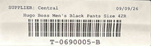 Load image into Gallery viewer, Hugo Boss Mens Black Wool Pleated Front Pockets Dress Pants Size 42R