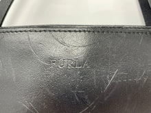 Load image into Gallery viewer, Authentic Furla Womens Black Leather Double Handle Lined Tote Handbag Damaged