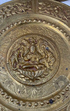 Load image into Gallery viewer, Set Of 2 Pcs Gold-Tone Brass Ganesha Shiva Decorative Hinduism Religious Plates