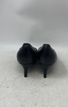 Load image into Gallery viewer, Calvin Klein Womens Black Leather Pointed Toe Kitten Pump Heels Size 7 M