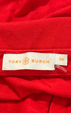 Load image into Gallery viewer, Tory Burch Womens Red Sleeveless Ruffle Snap Collared Tank Top Size Small