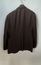 Load image into Gallery viewer, Perry Ellis Mens Brown Long Sleeve Notch Lapel Two-Button Blazer Size 40 SHT