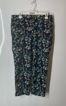 Load image into Gallery viewer, Ann Taylor Loft Womens Blue Multi Floral Marisa Flat Front Ankle Pants Size 6