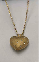 Load image into Gallery viewer, Authentic Swarovski Women's Gold-Tone Large Heart Pendant Necklace