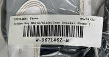 Load image into Gallery viewer, Authentic Nike Boys Air Jordan 13 Retro White Black Gray Sneaker Shoes Size 7Y