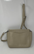 Load image into Gallery viewer, Rebecca Minkoff Womens Beige Leather Adjustable Strap Flap Crossbody Bag