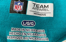 Load image into Gallery viewer, NFL Womens Aqua Team Apparel Miami Dolphins Pullover T-Shirt Size Large