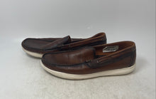 Load image into Gallery viewer, German Patino Mens Brown Leather Low Top Slip-On Loafer Shoes Size EUR 41