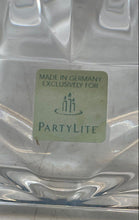 Load image into Gallery viewer, PartyLite Clear Engraved Quad Prism Pedestal Home Decor Candle Holder With Box