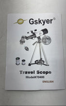 Load image into Gallery viewer, Gskyer Model 70400 Gray Black Refractor Astronomy Travel Telescope w/ Case