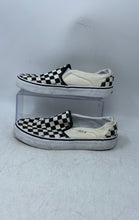 Load image into Gallery viewer, Vans Womens Classic 507452 White Black Check Slip-On Sneakers Shoes Size 7