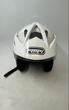 Load image into Gallery viewer, MMG Unisex White Crux Dot Open Face Aerodynamic Motorcycle Helmet Size M 57-58