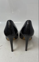Load image into Gallery viewer, Aldo Womens Kriss Silver Tone Black Leather Pointed Toe Pump Heels Size 6