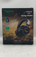 Load image into Gallery viewer, Nivava K11 Black Adjustable Headband Over The Ear Gaming Headset Not Tested