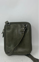 Load image into Gallery viewer, Fossil Unisex Green Leather Adjustable Strap Zipper Crossbody Messenger Bag