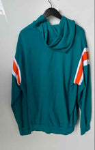 Load image into Gallery viewer, NFL Team Apparel Mens Green Miami Dolphins Long Sleeve Full-Zip Hoodie Size 2XL