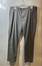 Load image into Gallery viewer, Express Mens Gray Flat Front Athletic Slim Fit 365 Comfort Chino Pants Sz 34x30