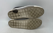 Load image into Gallery viewer, Primark Womens Black Silver Leather Low Top Lace-Up Sneakers Shoes Size 8