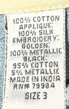 Load image into Gallery viewer, Chico's Womens Blue Denim Long Sleeve Embroidered Detailed Back Jacket Size 3