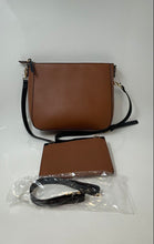 Load image into Gallery viewer, Nanette Lepore Womens Brown Detachable Strap Shoulder Crossbody Handbag