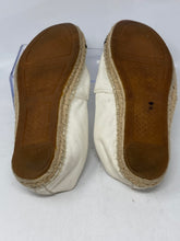 Load image into Gallery viewer, Authentic Tory Burch Womens White Black Ballet Flats 8.5M Stained Dirty Damaged