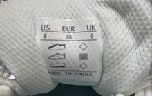 Load image into Gallery viewer, K Kip Wok Womens Silver White Lace-Up Chunky Platform Sneakers Shoes Size 8