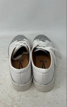 Load image into Gallery viewer, Vizzano Womens White Silver Glitter Low Top Lace-Up Sneaker Shoes Size 8