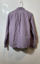 Load image into Gallery viewer, Banana Republic Mens Lilac Cotton Collared Button-Up Shirt Size Small