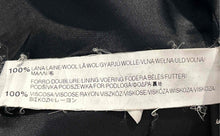 Load image into Gallery viewer, Zara Womens Black Wool Long Sleeve Button Front Jacket Size Small