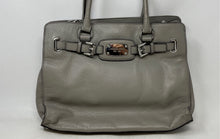 Load image into Gallery viewer, Michael Kors Womens Hamilton Gray Bottom Studs Double Handle Satchel Purse