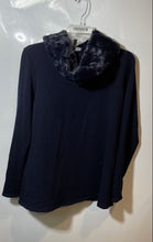 Load image into Gallery viewer, Saks Fifth Avenue Womens Navy Blue Long Sleeve Pullover Sweater Size Medium