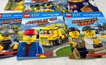 Load image into Gallery viewer, Lot Of 10 Pcs Lego City Scholastic Phonics Learning Program Books Pre-Owned