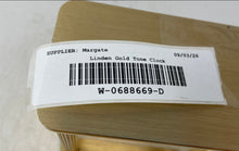 Load image into Gallery viewer, Linden Gold-Tone Decorative Quartz Battery-Operated Analog Desk Clock