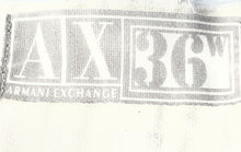 Load image into Gallery viewer, Armani Exchange Mens White Cotton Flat Front Button-Fly Cargo Shorts Size 36
