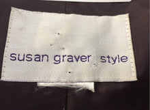 Load image into Gallery viewer, Susan Graver Womens Brown Long Sleeve Pockets Three-Button Blazer Jacket Size S