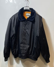 Load image into Gallery viewer, Fieldmaster Mens Black Long Sleeve Full-Zip Winter Bomber Jacket Size 4XL