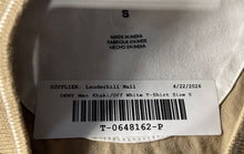 Load image into Gallery viewer, DKNY Mens Khaki Off-White Striped Short Sleeve Crew Neck Pullover T-Shirt Size S